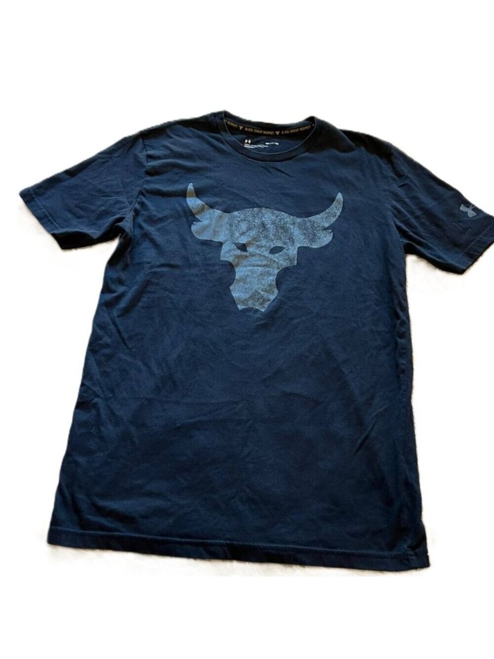 Under Armour Project Rock Black Logo T-Shirt Small